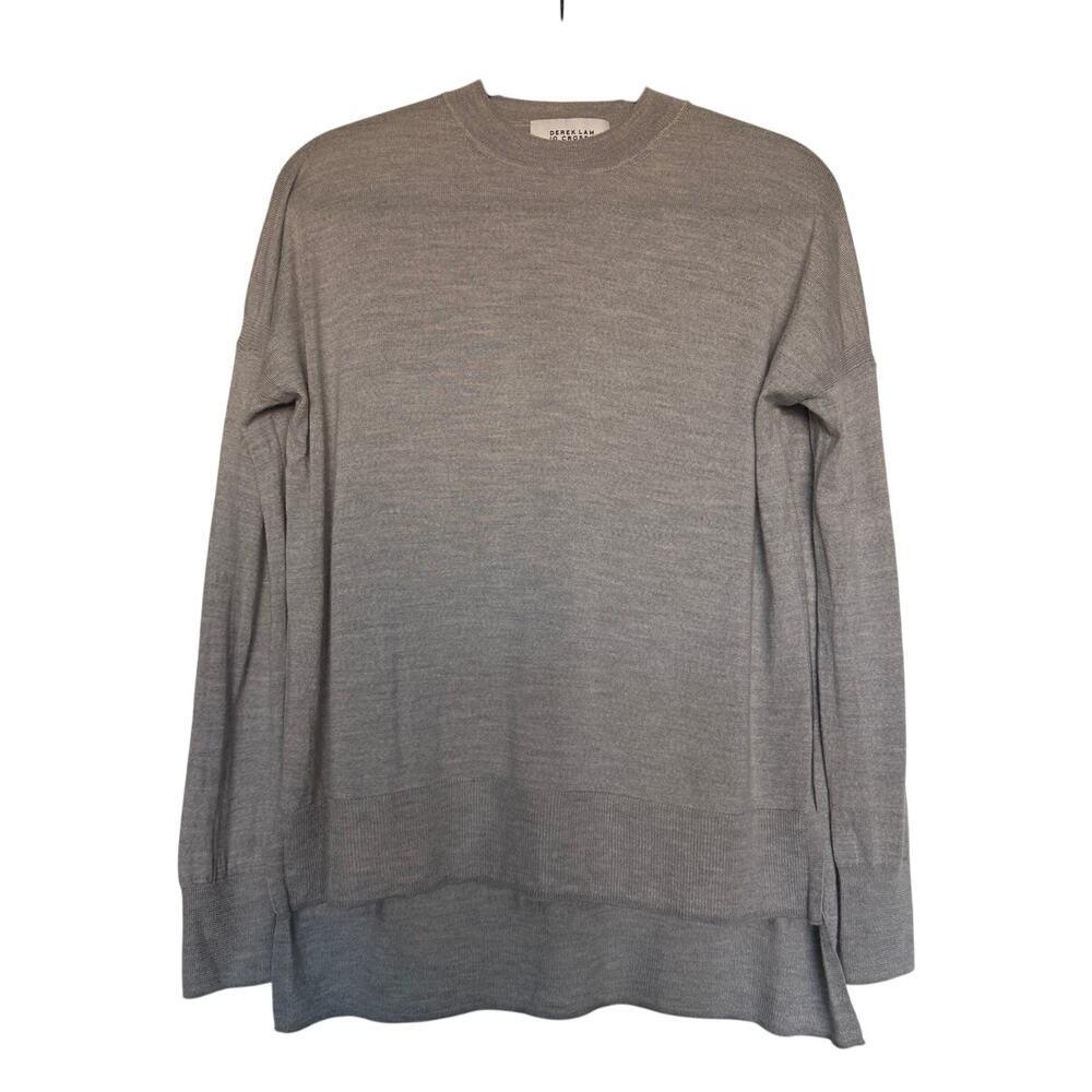 Derek Lam 10 Crosby XS Grey Wool Silk Cashmere Sweater